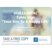 HPRK - "Real Faith - Your Key To A Happy Life" - Table
